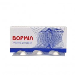 Вормил (аналог Альдазол, Альбендазол) жевательные таблетки 400 мг N3 в Красноярске и области фото